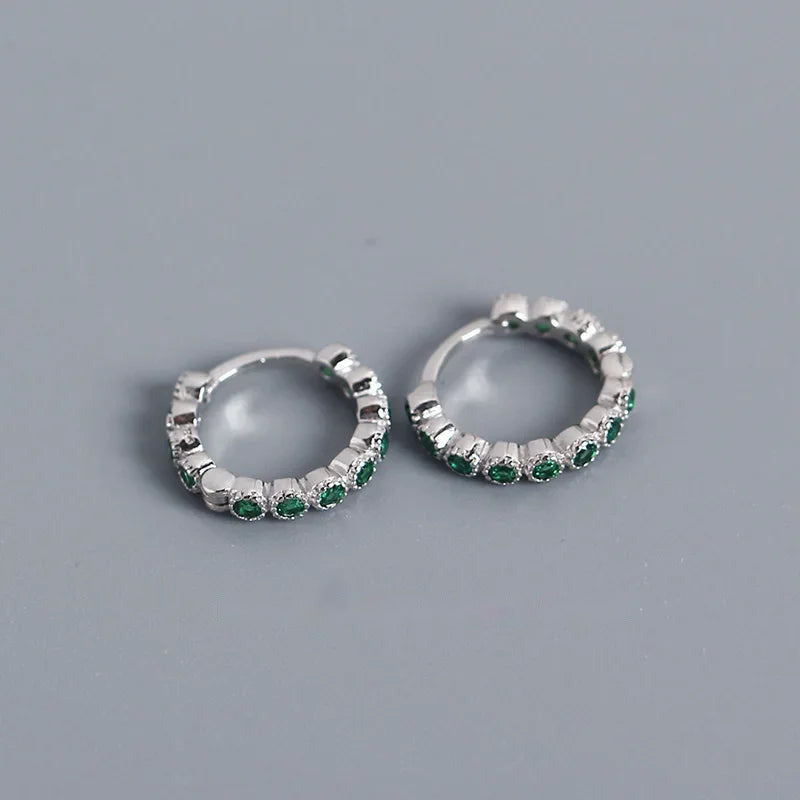 Arracadas Mini con Zirconias de Color