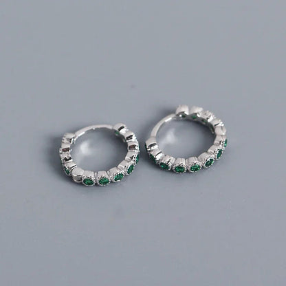 Arracadas Mini con Zirconias de Color