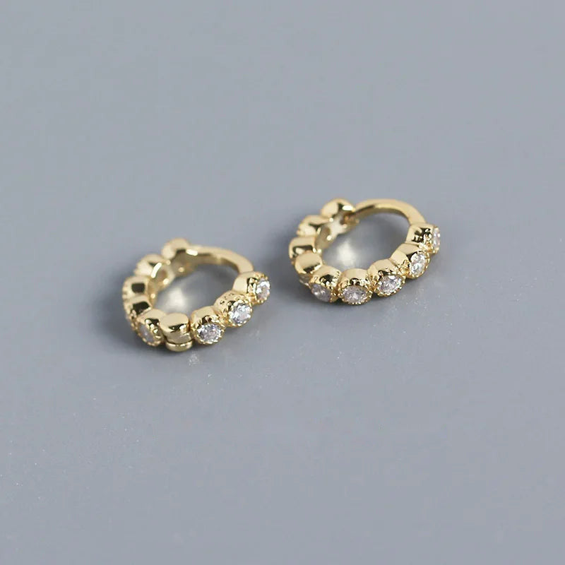 Arracadas Mini con Zirconias de Color