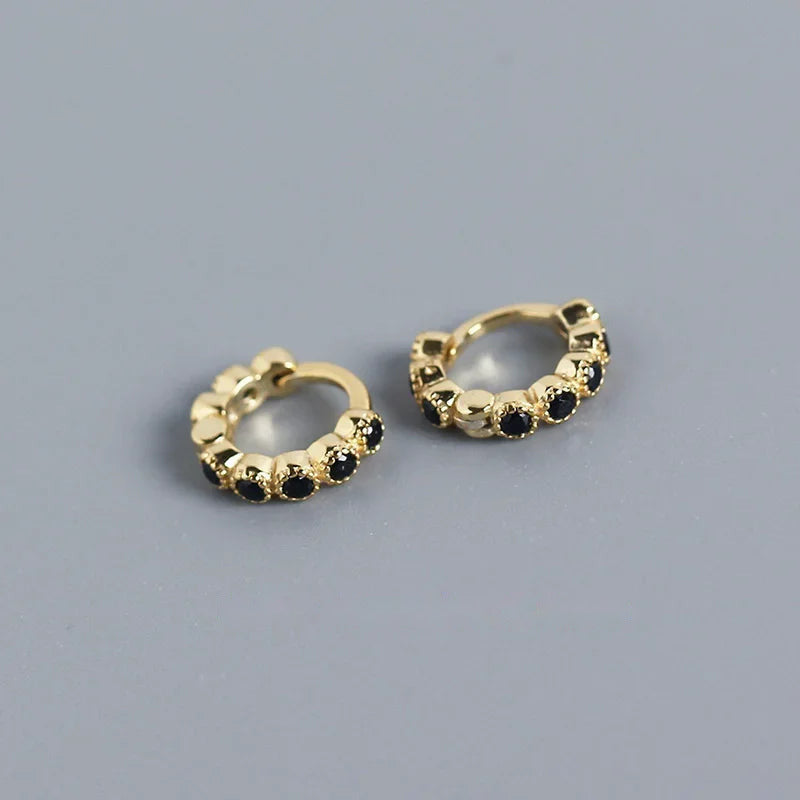 Arracadas Mini con Zirconias de Color