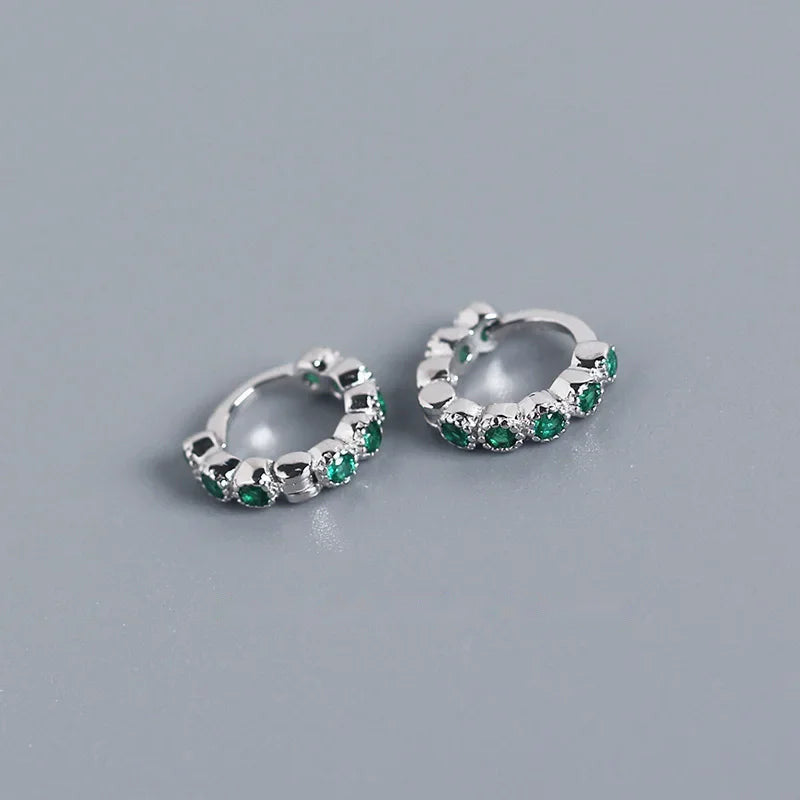 Arracadas Mini con Zirconias de Color