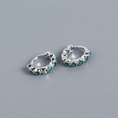 Arracadas Mini con Zirconias de Color