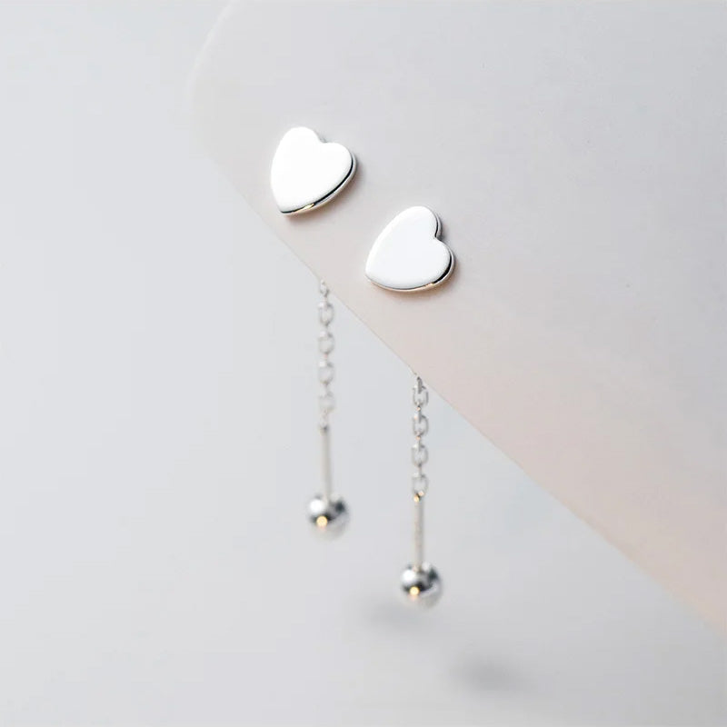 Aretes Colgantes Corazón o Estrella
