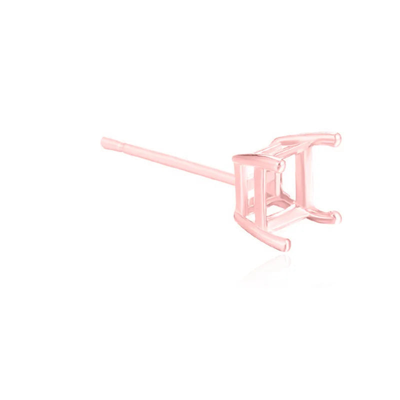 Base Cuadrada para Aretes con Cuatro Garras