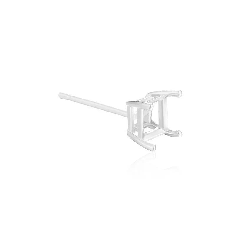 Base Cuadrada para Aretes con Cuatro Garras