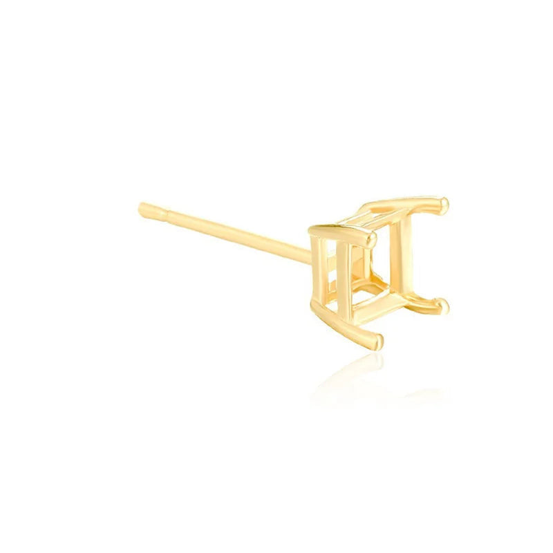 Base Cuadrada para Aretes con Cuatro Garras