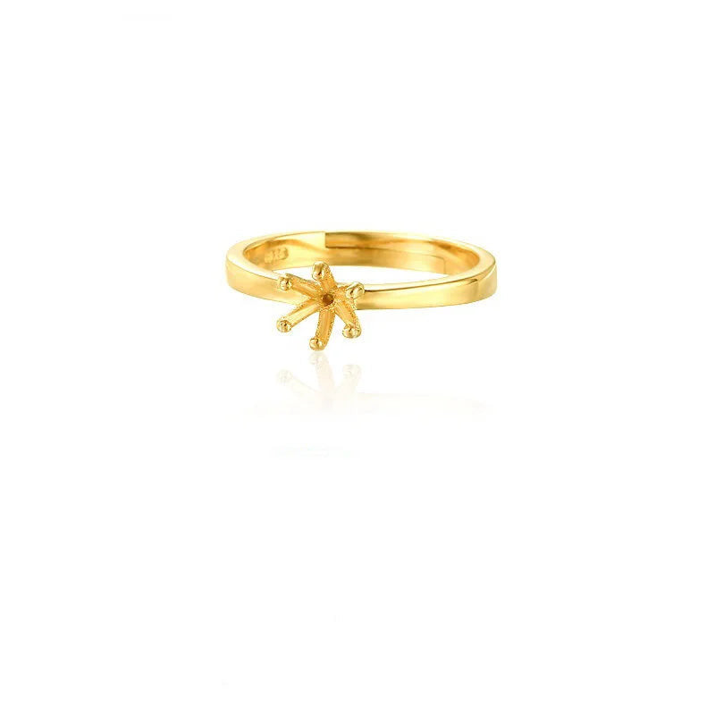 Base de Anillo de Pareja con Seis Garras