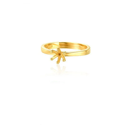 Base de Anillo de Pareja con Seis Garras