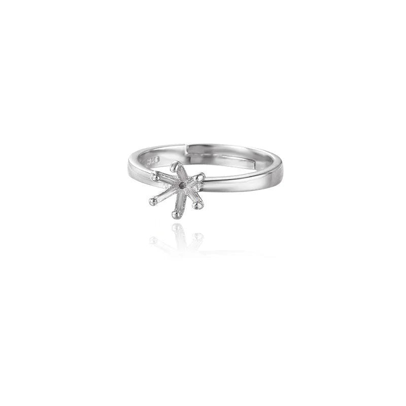 Base de Anillo de Pareja con Seis Garras