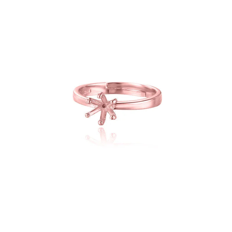 Base de Anillo de Pareja con Seis Garras