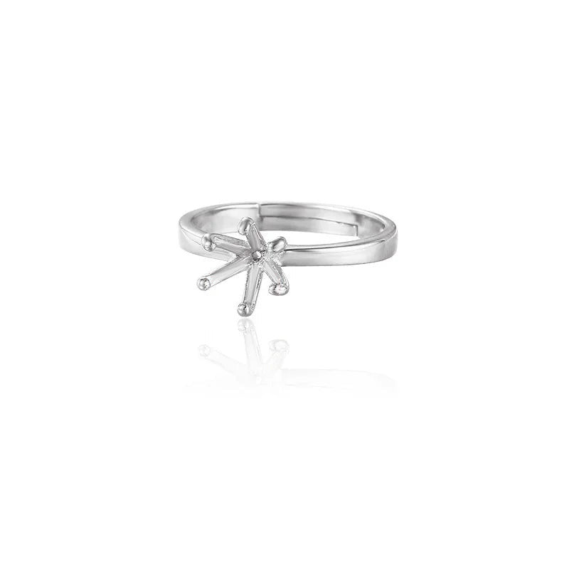 Base de Anillo de Pareja con Seis Garras