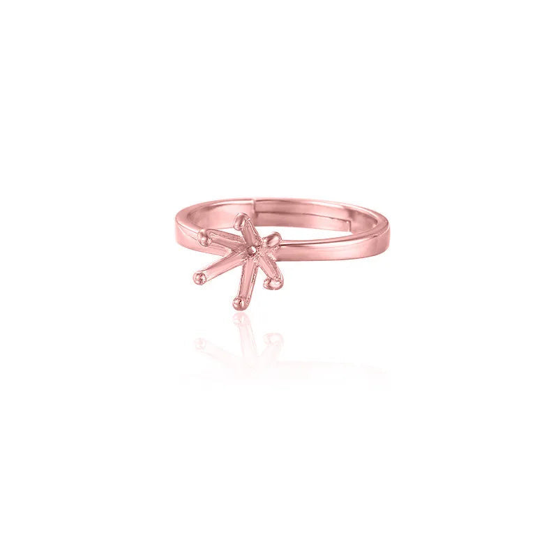 Base de Anillo de Pareja con Seis Garras