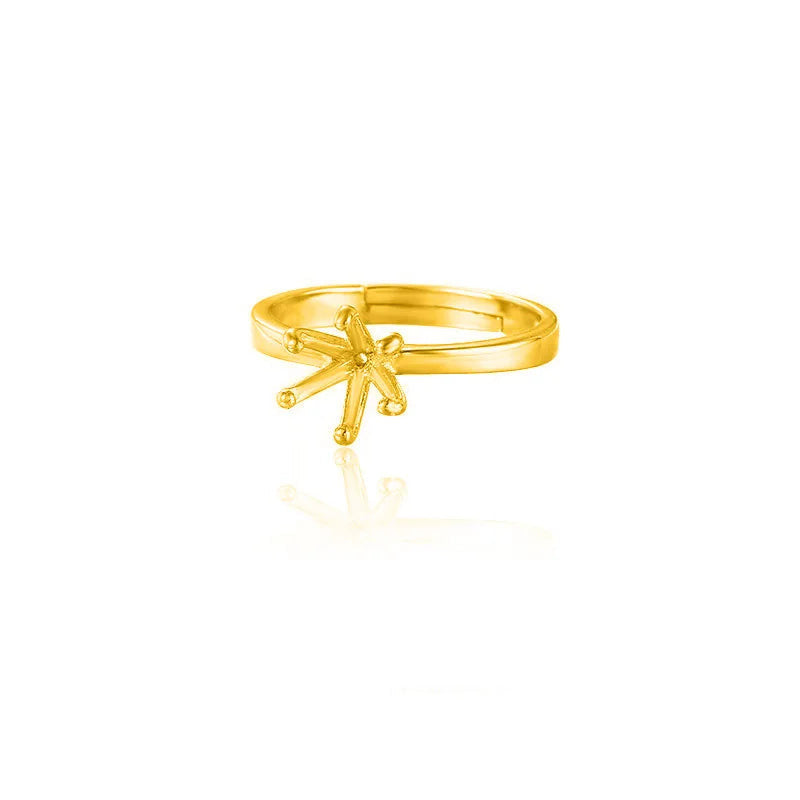 Base de Anillo de Pareja con Seis Garras