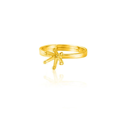 Base de Anillo de Pareja con Seis Garras