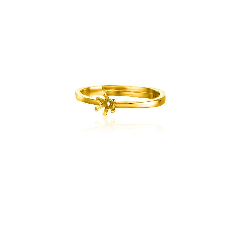 Base de Anillo de Pareja con Seis Garras