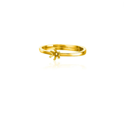 Base de Anillo de Pareja con Seis Garras