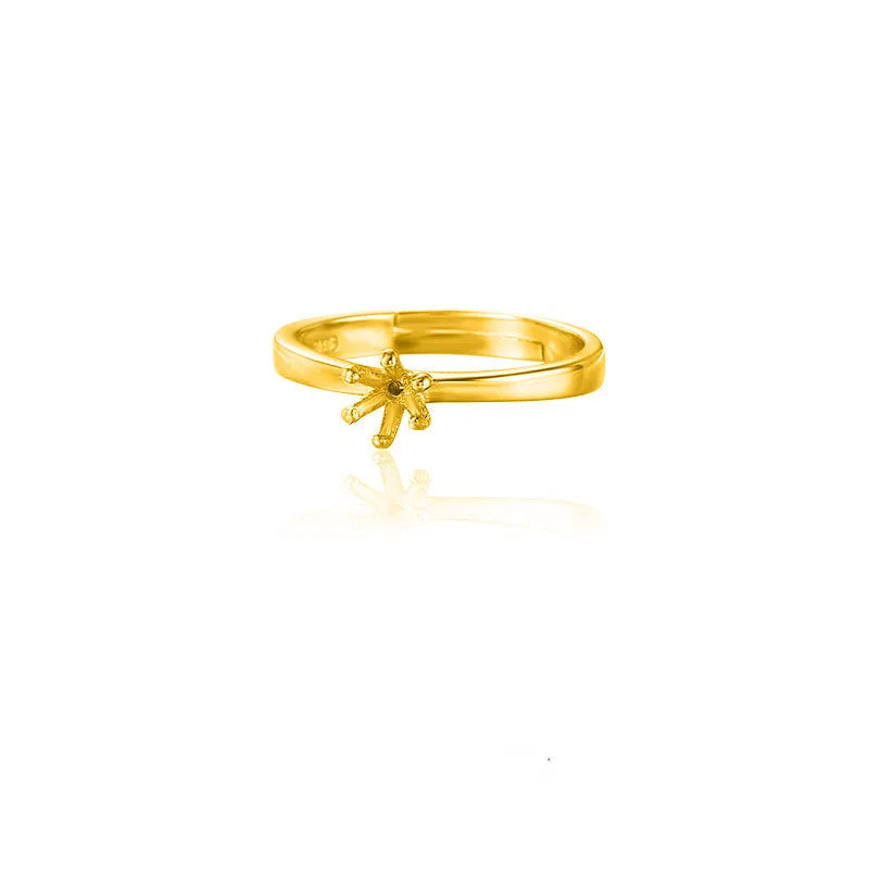 Base de Anillo de Pareja con Seis Garras