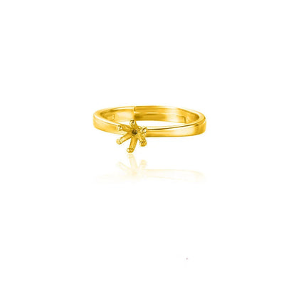 Base de Anillo de Pareja con Seis Garras