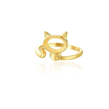 Base de Anillo Gatito para Piedra