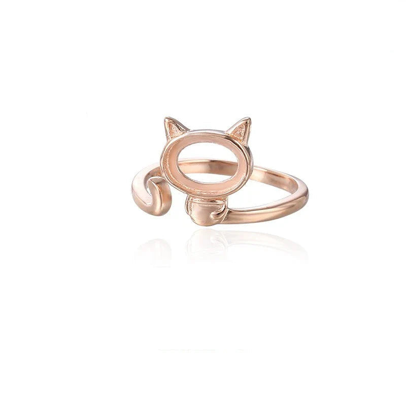 Base de Anillo Gatito para Piedra