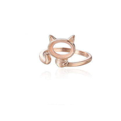 Base de Anillo Gatito para Piedra
