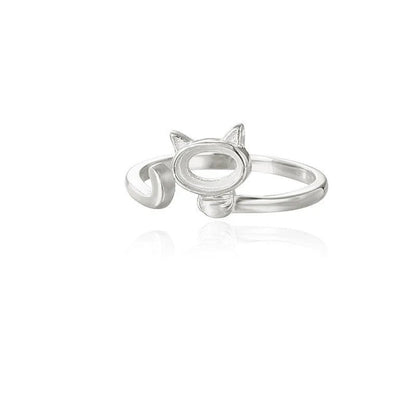 Base de Anillo Gatito para Piedra