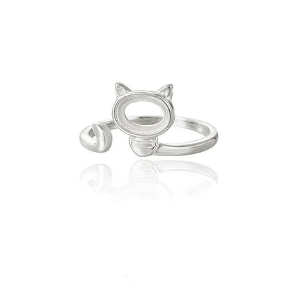 Base de Anillo Gatito para Piedra