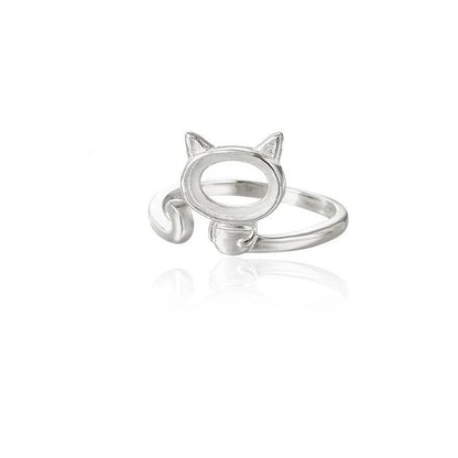 Base de Anillo Gatito para Piedra