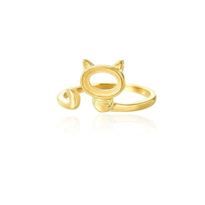 Base de Anillo Gatito para Piedra