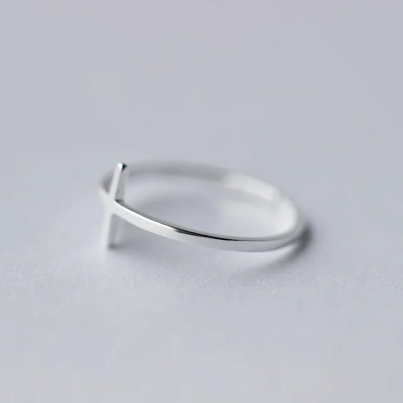 Anillo Cruz Ajustable