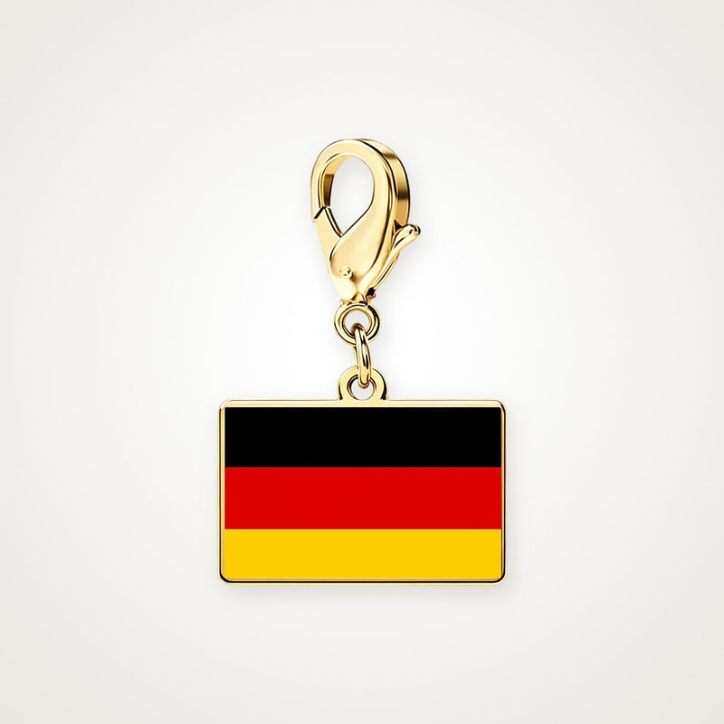Charm Bandera de Alemania dorado