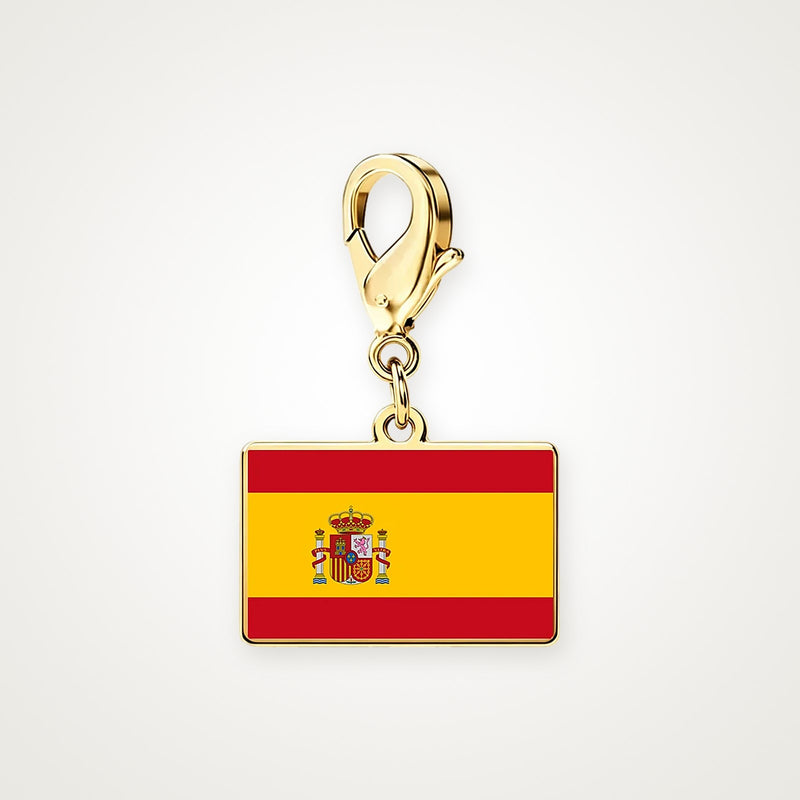 Charm Bandera de España dorado