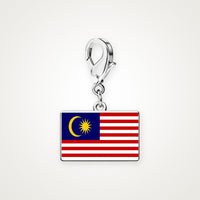 Charm Bandera de Malasia plateado