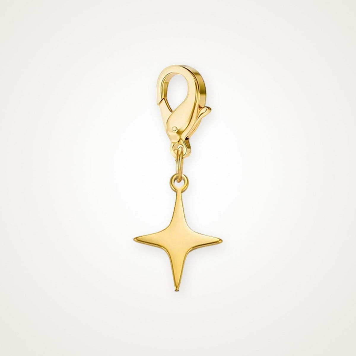 Charm Destello dorado con broche de langosta