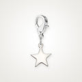 Charm Estrella plateado con broche de langosta