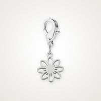 Charm Flor Calada plateado