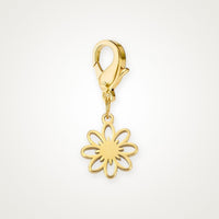 Charm Flor Calada dorado