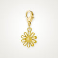 Charm Margarita dorado con broche de langosta