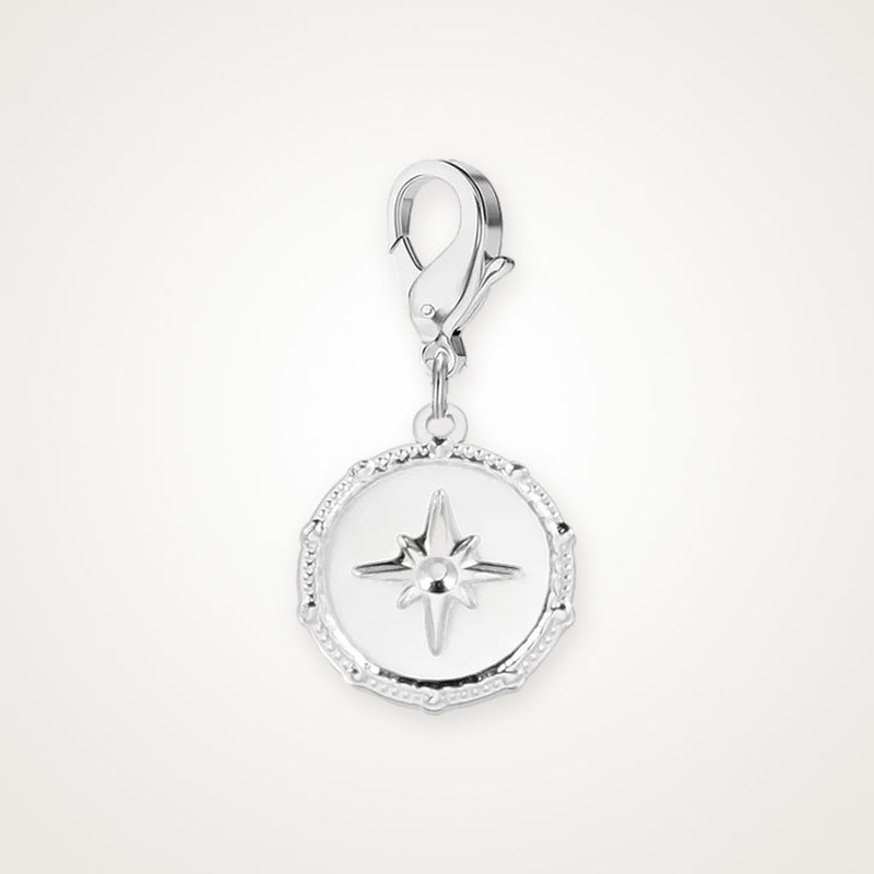 Charm Medalla Estrella plateado