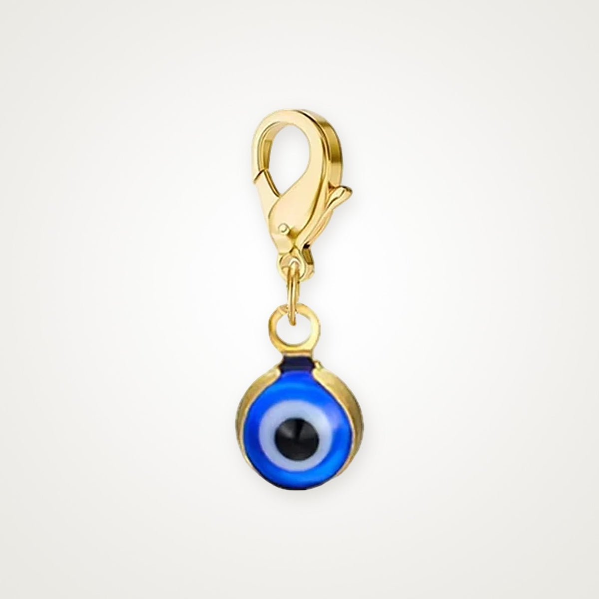 Charm Ojo Turco dorado con broche de langosta