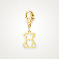 Charm Osito dorado con broche de langosta