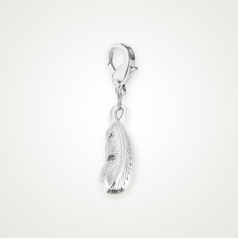 Charm Pluma plateado