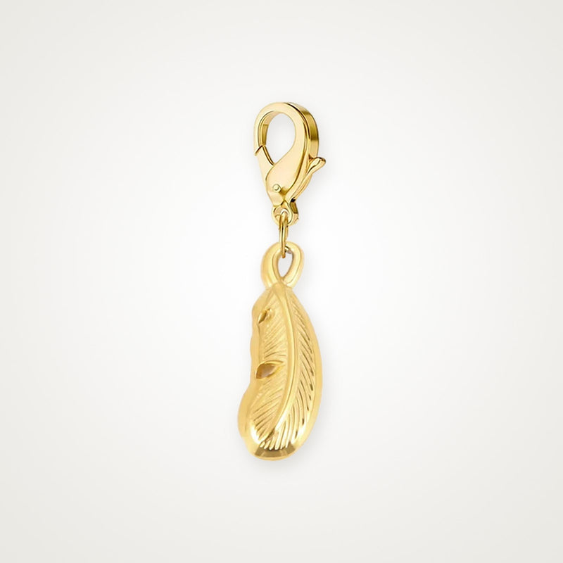 Charm Pluma dorado