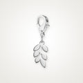 Charm Rama de Olivo plateado con broche de langosta