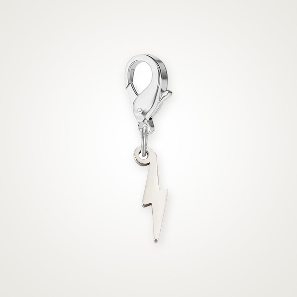 Charm Rayo plateado con broche de langosta