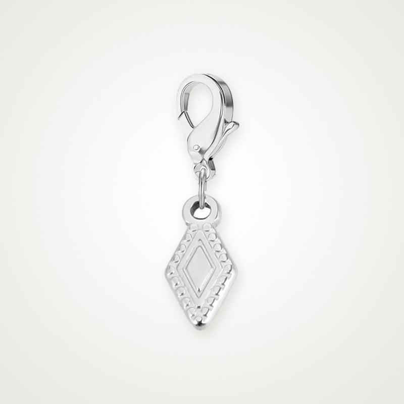 Charm Rombo plateado