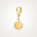 Charm Solecito dorado con broche de langosta