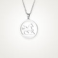Collar Caballo plateado
