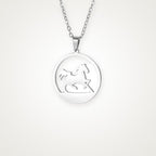 Collar Caballo plateado
