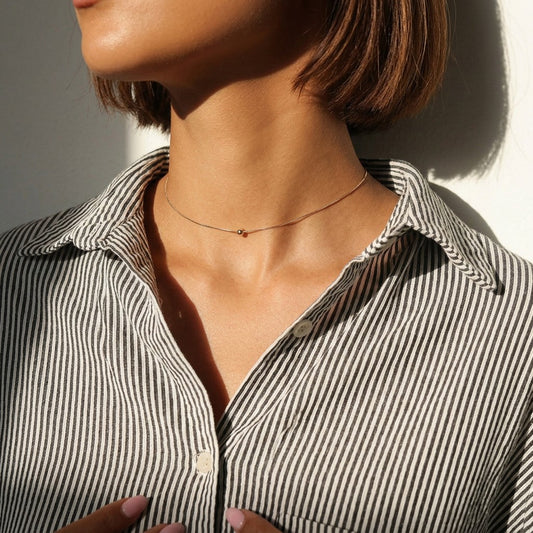 Collar Cadena de Bolitas Mini